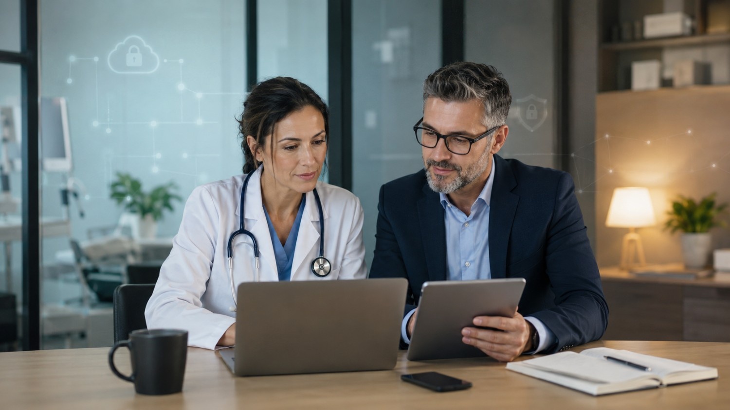 Secure healthcare digital workspace for patient care and compliance