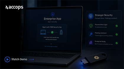 FIDO Security Key Login for Corporate Apps